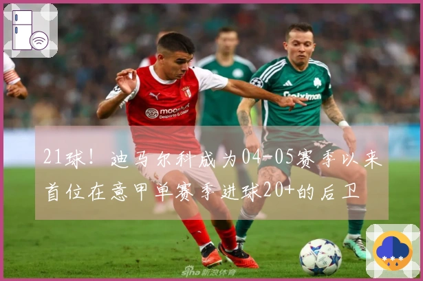 21球！迪马尔科成为04-05赛季以来首位在意甲单赛季进球20+的后卫